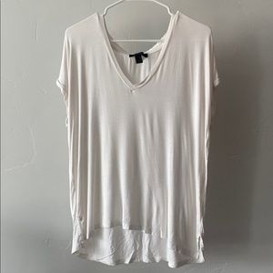 White V Neck Tshirt